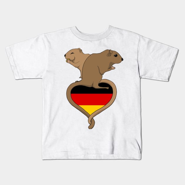 Gerbil Germany (light) Kids T-Shirt by RampArt